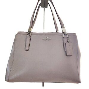 Nwot Coach Christie Carryall Tan Leather Satchel Purse